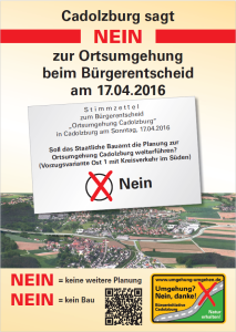 Plakat Bürgerentscheid